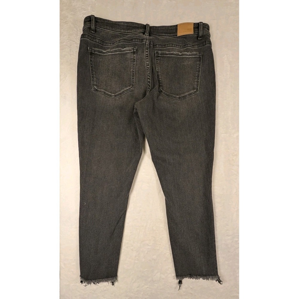 BKE Payton Men's Denim Black Mid-Rise Straight Universal Fit Raw Hem Size 39X26 - Picture 3 of 10